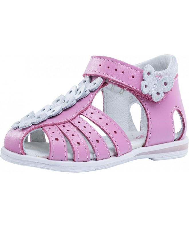Sandals Baby Girl White Sandals 022047-22 Genuine Leather Orthopedic Sandals with Arch Support - C518NI7GW93 $82.65