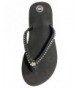 Sandals Girl's Beachwear Dress Thong Sandal with Rhinestone Jewel - Black - CR18IE48UX6 $28.45