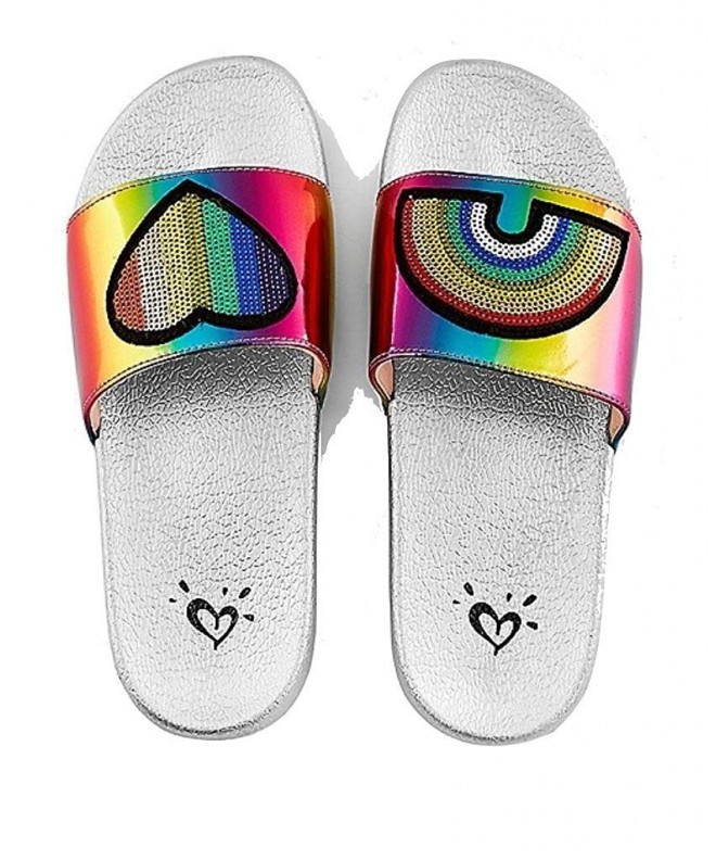 Sandals Slide Sandals Rainbow Patch - CN18HO27S06 $49.87