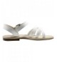 Sandals Big Girls White Sandal - Leather Shoes - Sirena 3.5M - C518GN3QN40 $43.15