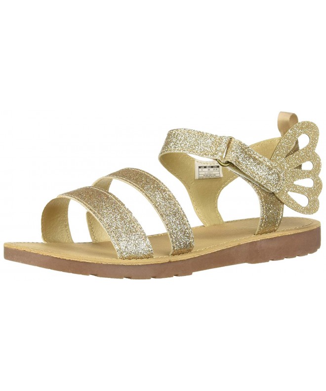 Sandals Kids Eliza Girl's Glittery Butterfly Sandal - Gold - CZ18E5CRDIS $63.02