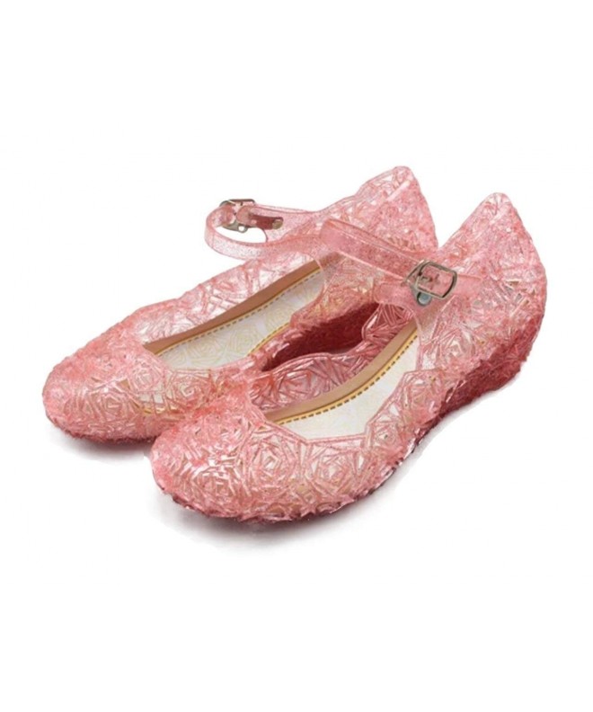 Sandals Girls Mary Jane Jelly Shoes - Pink - C218DS55DOT $54.69
