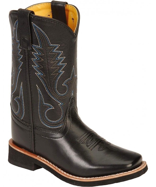 Boots Boys' Western Boot Square Toe Black 5.5 D(M) US - CF118FUIAVJ $72.22