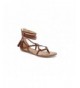 Sandals Girls Shoes Strappy Tassel Sandals Size 10 Brown - CM186AIHO4K $41.83