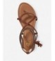 Sandals Girls Shoes Strappy Tassel Sandals Size 10 Brown - CM186AIHO4K $41.83