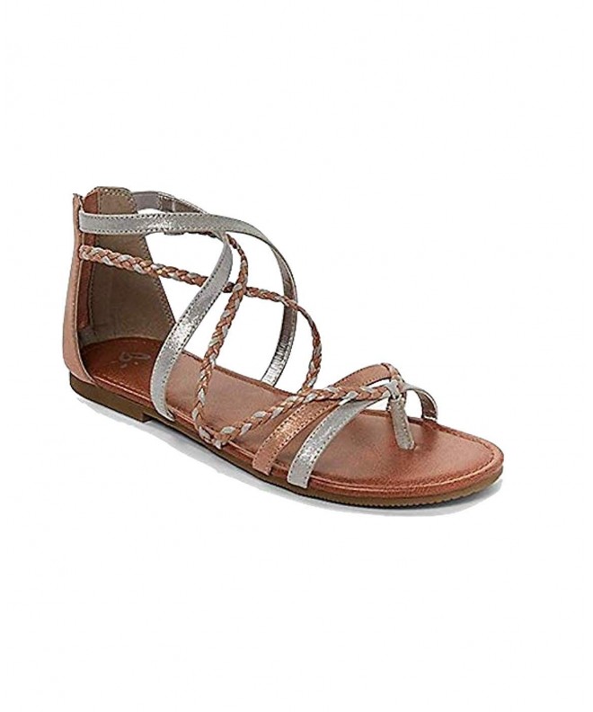 Sandals Braided Gladiator Sandals Big Girls Size 9 Brown - C6186AG6N47 $54.26
