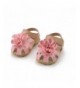 Sandals Summer Kids Toddler Girl's Flower Shoes Closed Toe Princess Children Girls Sandals Pink - Pink - CL183WC226I $25.62
