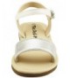Sandals Open Toe Flat Sandal - FBA1621005A-8 Silver-White - CO17YH52SOR $27.99