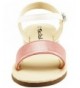 Sandals Open Toe Flat Sandal - FBA1621005B-7 Pink-White - C117YGWA2LG $27.76