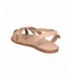Sandals Girl Leatherette Caged Dorsay Fisherman Flat Sandal GC15 - Pink - C912ODYOZCT $43.34