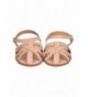 Sandals Girl Leatherette Caged Dorsay Fisherman Flat Sandal GC15 - Pink - C912ODYOZCT $43.34
