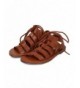 Sandals Leatherette Open Toe Minimal Slingback Gladiator Sandal (Toddler/Little Girl/Big Girl) EG52 - Tan - CS12GLZDT89 $30.42