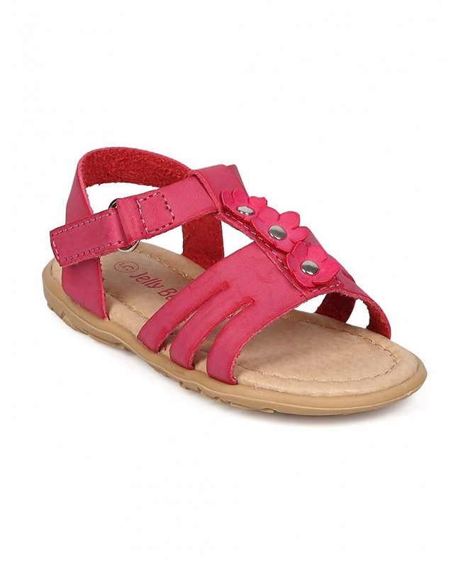 Sandals Girl Jelly Drawstring Pull On Rain Boot (Toddler) EF75 - Fuchsia - CB12HTXHEL5 $36.79
