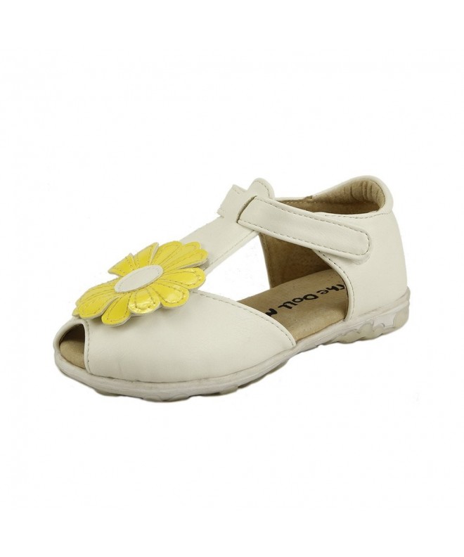 Sandals Open Toe T Strap Sandal - White - CE12HHXRAVF $29.13