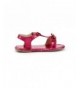 Sandals Girl's Bow T-Strap Sandal - Metallic Pink - CU11TG91E03 $24.88