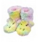 Slippers Girls/Kids Cute Unicorn Slippers with Warm Plush Fleece Indoor Outdoor Slip-on Booties - Colorful - C618HATLY4C $37.53