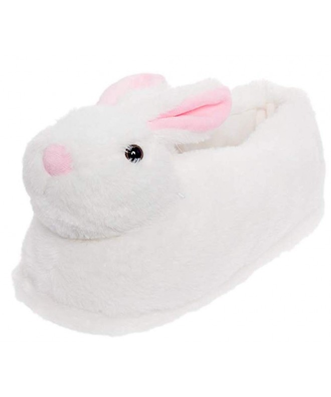 Slippers Grizzly Bear Stuffed Animal Claw Paw Slippers Toddlers - Kids & Adults - White Bunny Head - CR18IZ8X9N2 $35.84