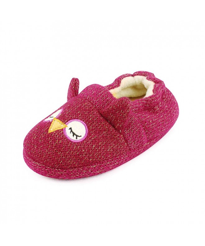 Slippers Toddler Girls' Bunny Slipper - Owl - C918I05QC92 $23.92