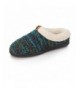 Slippers Girls Knitted Slippers A Cozy Warm Fleece Lined Sweater Style Kids House Shoe - Blue - CL18GDS66SE $30.19