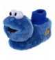 Slippers Elmo and Cookie Monster Kids Slippers - Sock top - Plush - Toddler and Kids - size 3 to 10 - Blue - C418DURCOUT $28.92