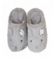 Slippers Toddler Slippers Fluffy Little Slipper - Dark Grey - CF18HTXXGT6 $24.41