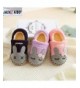Slippers Girl Cute Home Slippers Kid Fur Lined Winter House Slippers Warm Indoor Slippers for Boys - Cute Heel Blue - C418IHA...