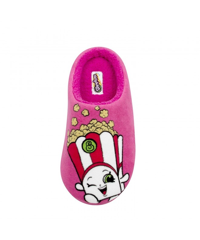 Slippers Girls Printed Clog Slipper Plush Collar (See More Colors Sizes) - Popcorn - C71858AWSW2 $20.48