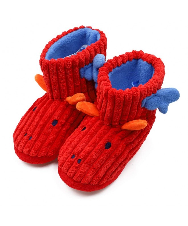 Slippers Unicorn Rainbow Slippers Colorful Booties - Red Deer - CK18N0S0ITO $27.03