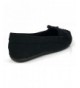 Slippers Kid's Moccasin Faux Soft Suede with Fur Lining Slippers Loafer Shoes - Black Fringe - C31882UKNQN $25.92