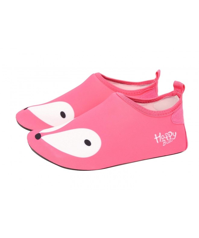 Slippers Slippers for Kids Boys Girls Barefoot Socks Walking Shoes Indoor Outdoors - Pink Fox - CV18EOAON85 $24.45