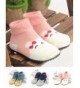 Slippers Slippers Socks Rubber Bottom Protect - Pink Bear - CX189RCY0R8 $23.52