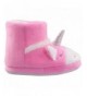 Slippers Girl's Cute Unicorn Soft Booties Anti-Slip Indoor Outdoor Slippers - Pink - CK18M4QR868 $32.18