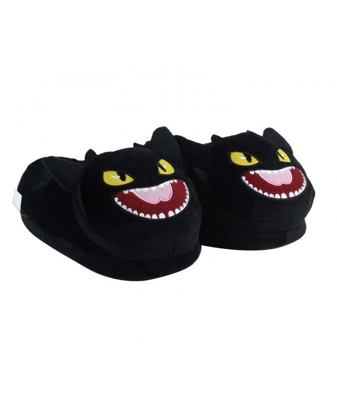 Slippers Black Toothless Dragon Plush Slipper for Children - CD18Q3WOEOX $46.75