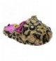 Slippers Slippers Leopard Indoor Outdoor Adults - Brown - CW18KITTW0M $27.64