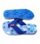 Slippers Flip Flops Slippers - Dinosaur Print Sandals for Girls and Boys - Fun for Kids (4 - 8). - Blue - CF12HYZ809X $32.11