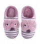 Slippers Toddler Kids Boys Girls Slippers Cute Cartoon Animal Soft Warm Non-Slip Winter Indoor House Shoes - Purple - CB18L2G...