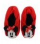Slippers Minnie Mouse Girls Plush Slippers (M/L) Red - CW18LQRNUOX $25.77