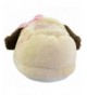 Slippers Kids' Cute Cotton Bear Warm Soft Anti-Slip Indoor Outdoor Slippers - Creamy Pug - CQ18LTREROD $25.30