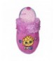 Slippers Girls Embroidered Pillow Wedge - Fuchsia/Donut - CT18CSZOZ9I $16.68