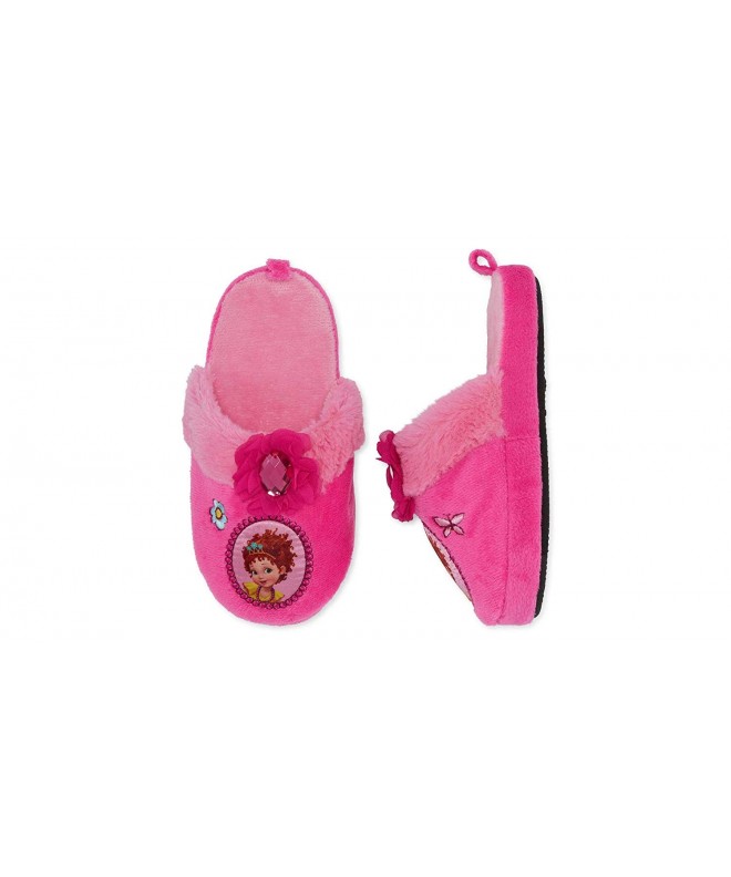 Slippers Girls Slippers Plush Fuzzy Faux Fur Toddler Little Kid Slipper (7/8) - CF18KO2XH98 $33.41
