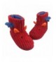 Slippers Winter Dinosaur Bootie Slipper Warm Fleece Comfy Cute Cartoon House Shoes for Toddler and Little Kid - Red - CA18H82...