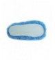 Slippers Girls Fuzzy Winter Indoor Slippers with Printed Ribbon - Blue - CB186R6NCKD $18.85