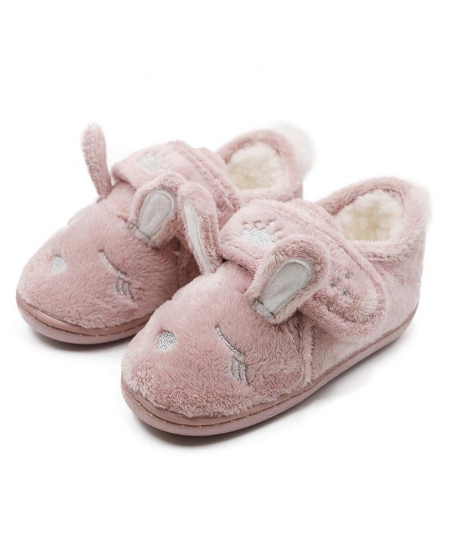 Slippers Toddler Slippers Winter Rabbit Little - Russet Red - CW18N004I8T $23.72