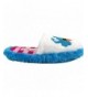 Slippers Girls Scuff Slippers (Toddler/Little Kid) - White/Blue - CH11J4NAFCD $21.36