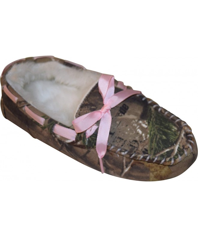 Slippers Real Tree Big Girl's Camouflage Moccasin Slippers - CI187RH7LEA $27.34