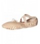 Slippers Childrens' Wendy Canvas Ballet Slipper - Peach - C3110MLEMTT $43.17