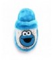 Slippers Cookie Monster Girls Scuff Slippers (Little Kid/Big Kid) - Blue/Silver - C811P8V27DV $32.24