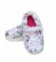 Slippers Toddler Girls Slippers Fluffy Little Kids House Slippers Warm Fur Cute Animal Home Slipper - White - CE18HM4OHNW $19.59