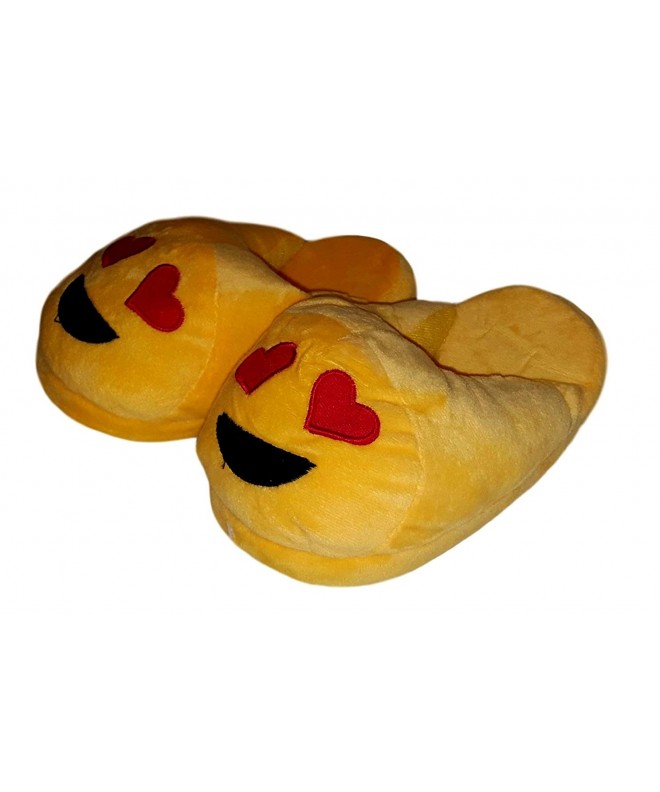 Slippers Children Kids Girls Emoji Plush Slipper - In Love Emoji - CQ185XCY895 $18.95