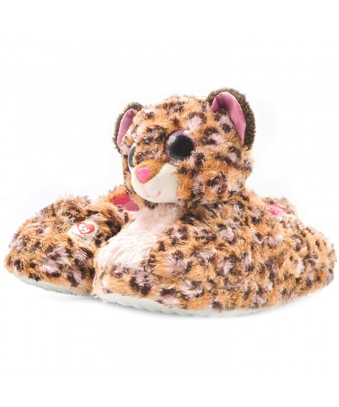 Slippers Official Ty Beanie Boos Kids Slipper Patches Leopard Small - CF189XKD38L $28.11